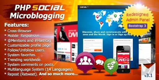 PHP Social Microblogging